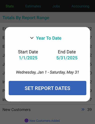 Custom Report Range