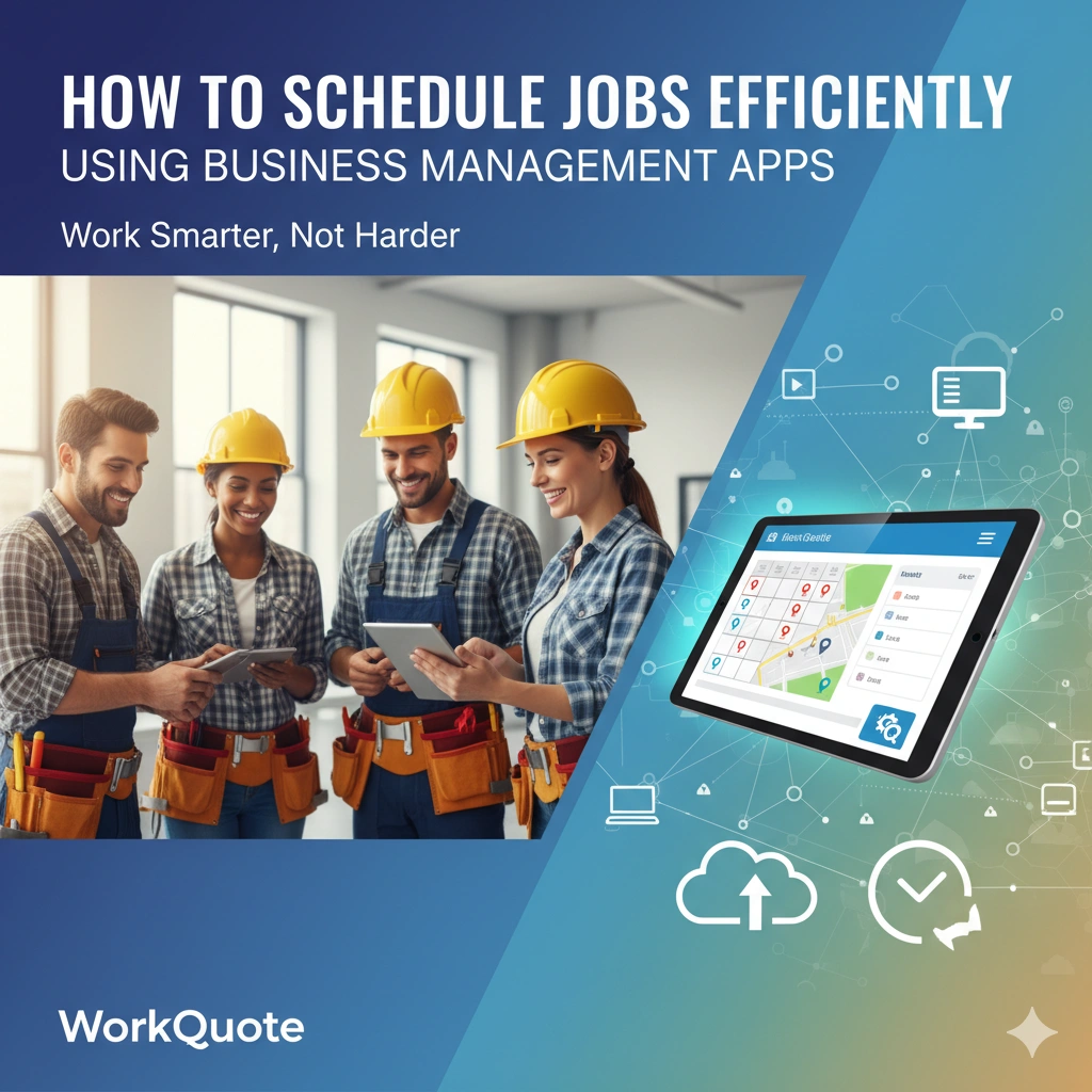 How to Schedule Jobs Efficiently Using Business Management Apps Header Image
